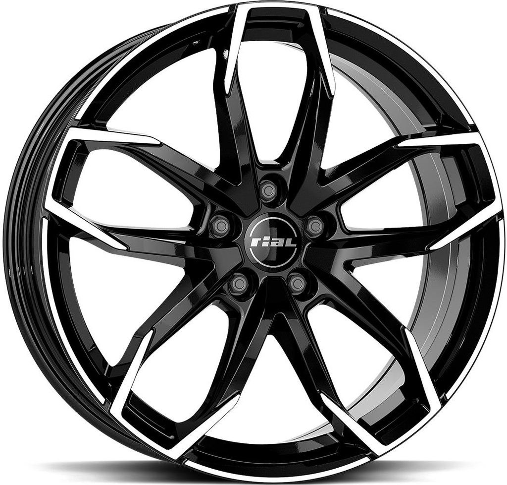 RIAL LUCCA DIAM BLACK POL 6.5x16 5/108 ET50 CB63.4