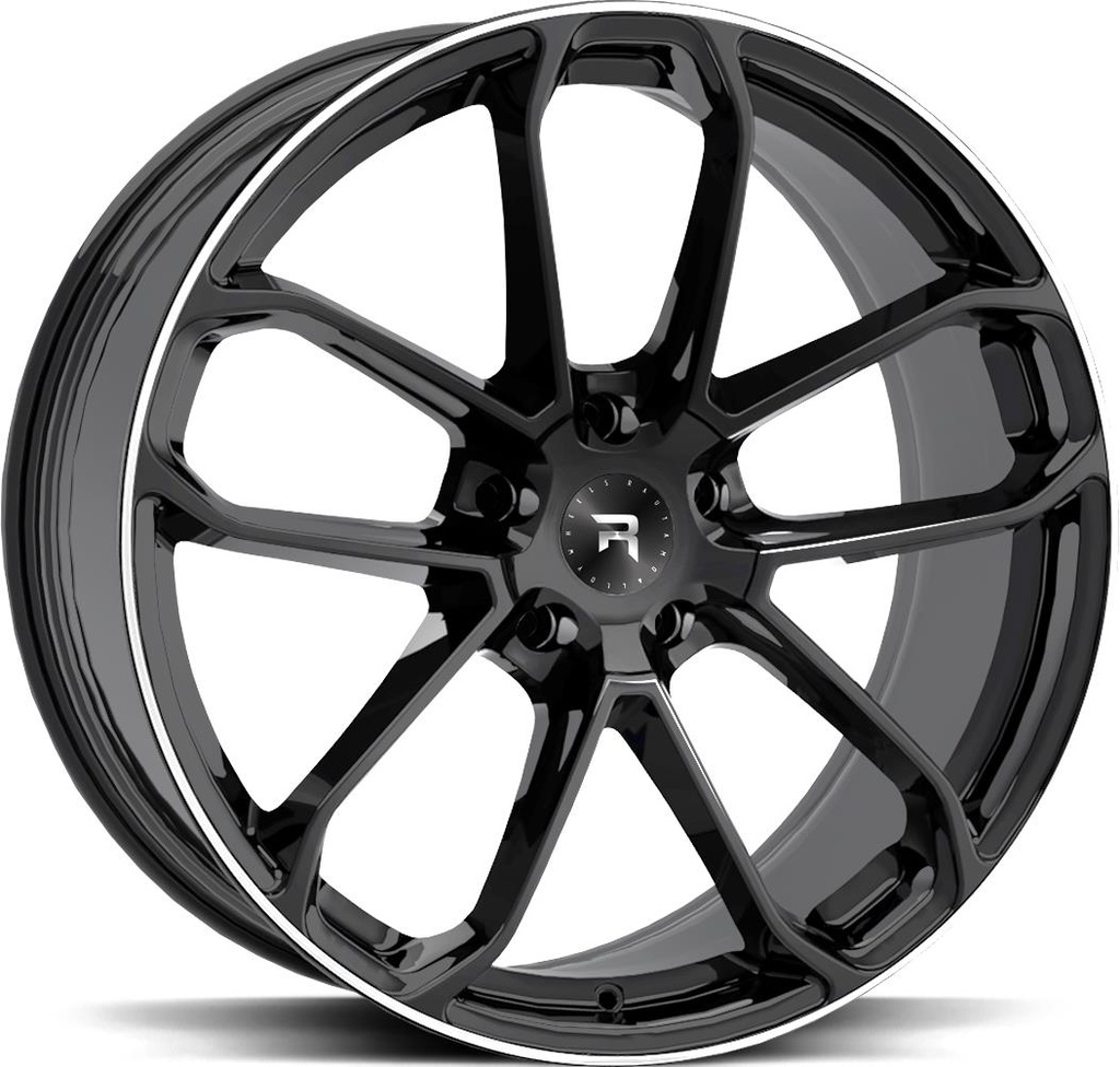 R-SERIES R14 BLACK POL 10x22 5/112 ET20 CB66.6