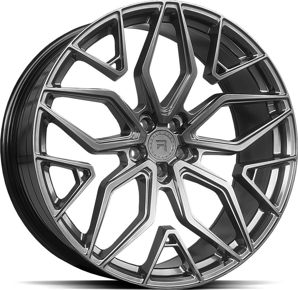 R-SERIES R17 HYPER SILV BLACK 10x22 5/112 ET38 CB66.6