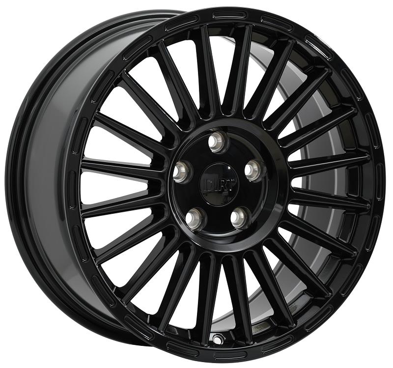 STATUSFÄLGAR D75 GLOSSBLACK 8x17 6/120 ET45 CB74.6