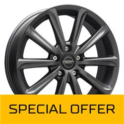 MEGA WHEELS VIRGO DARK MAT ANTHRACITE GREY 6x15 5/114.3 ET42 CB73.2