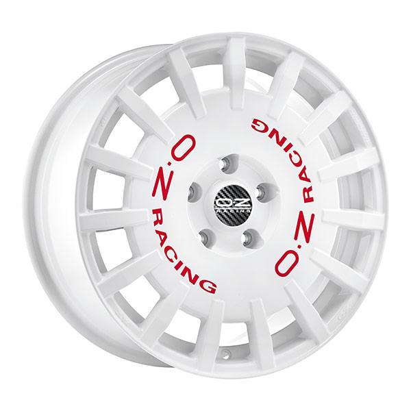 OZ RALLY RACING WHITE | 8X18 5-112 E45 C75,1 8x18 5/112 ET45 CB75.1