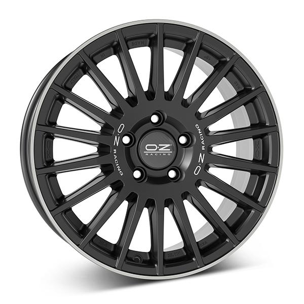 OZ RALLY DESERT M.BLK/POL LIP | 8X18 5-112 E45 C79,10 R12 8x18 5/112 ET45 CB79.1