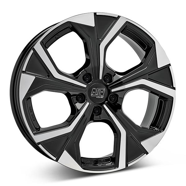 MSW 43 G.BLK/POL | 7X19 5-108 E47,5 C63,40 60 7x19 5/108 ET47.5 CB63.4