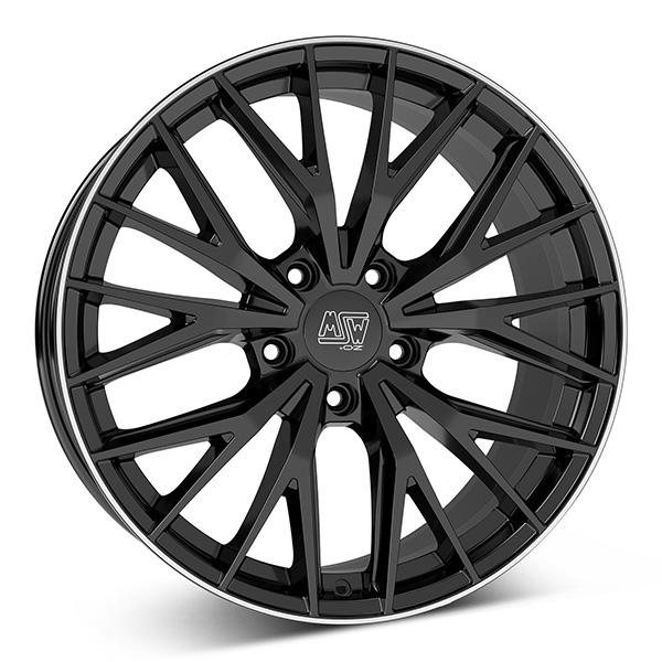 MSW 44 G.BLK/POL LIP | 7,5X20 5-112 E44,1 C57,06 R12,8 7.5x20 5/112 ET44.1 CB57.1