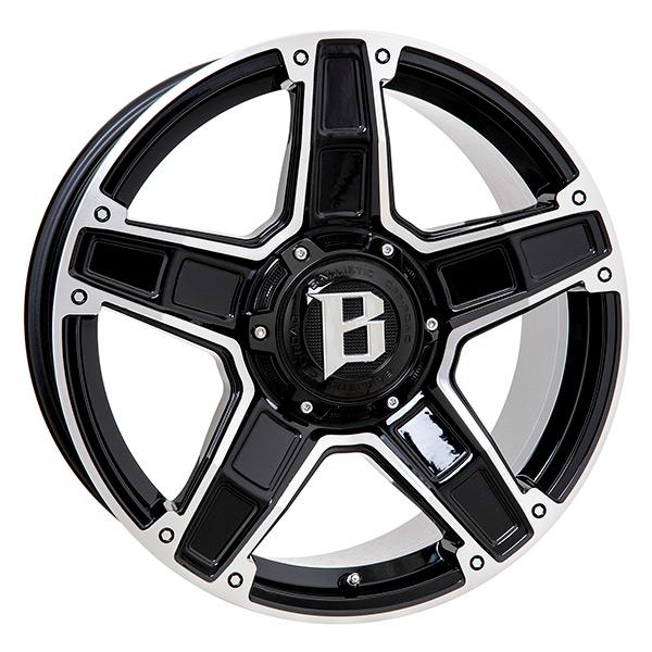 BALLISTIC DAKOTA BLK/POL | 9X20 6-114,3 E43 C66,1 60 9x20 6/114.3 ET43 CB66.1