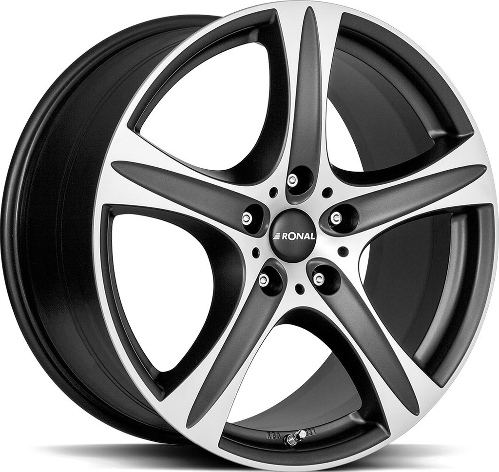 RONAL R55 SUV MATT BLACK FRONT CUT 8.5x18 5/127 ET38 CB71.5