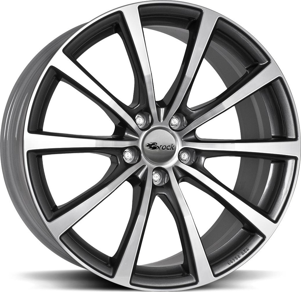 BROCK B32 TITAN FULL POL 8.5x19 5/115 ET35 CB70.2