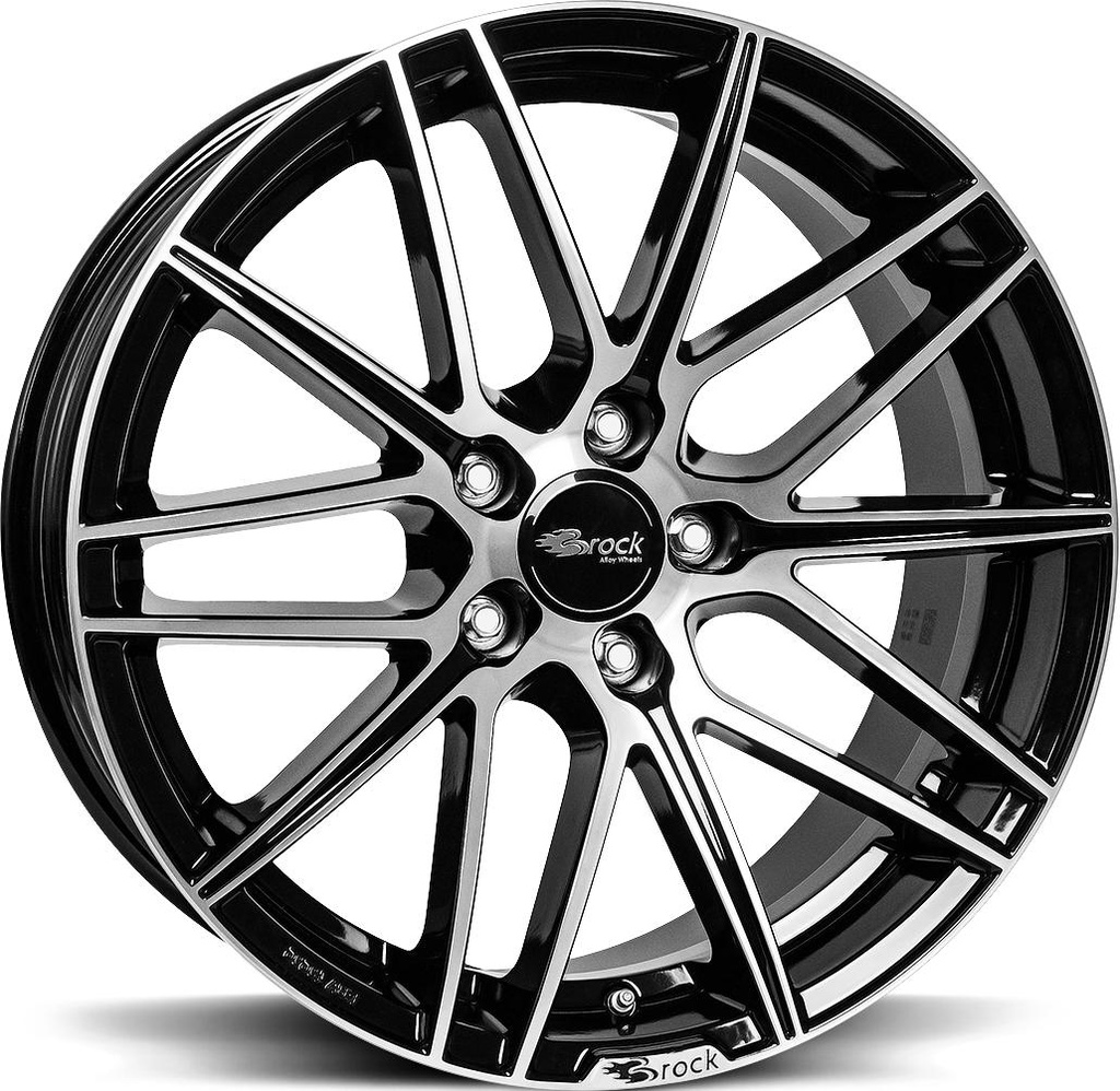 BROCK B34 BLACK FULL POL 8x18 5/105 ET38 CB56.6