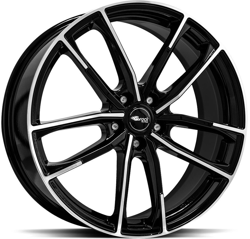 BROCK B38 BLACK FULL POL 8x18 5/114.3 ET35 CB72.6
