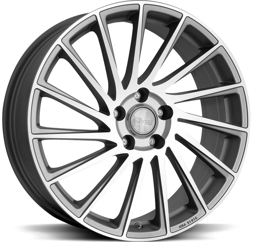 BROCK B39 FERRIC GREY POL 7.5x18 4/100 ET38 CB63.4