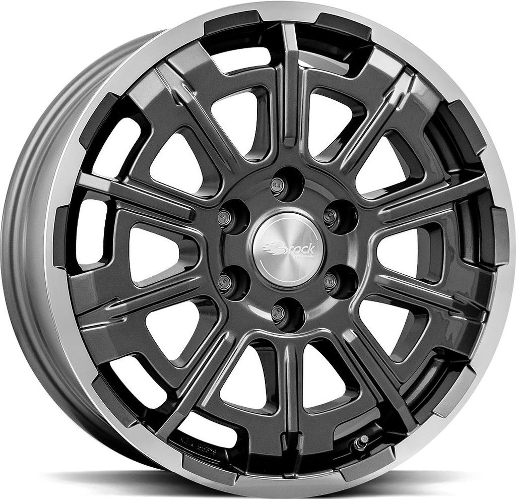 BROCK B45 HIMALAYA GREY POL 7.5x18 6/139.7 ET33 CB100.1