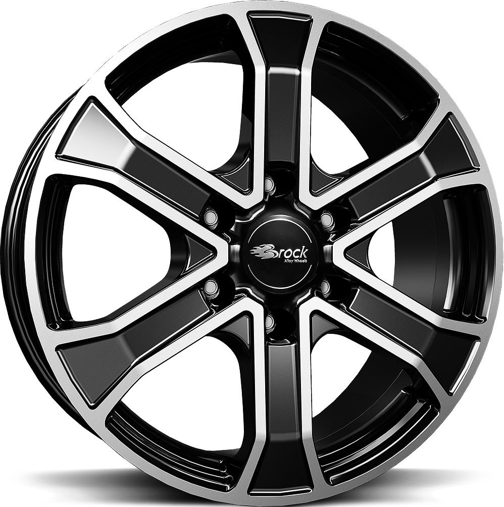 BROCK RC31 BLACK FULL POL 7x17 6/139.7 ET35 CB106.1