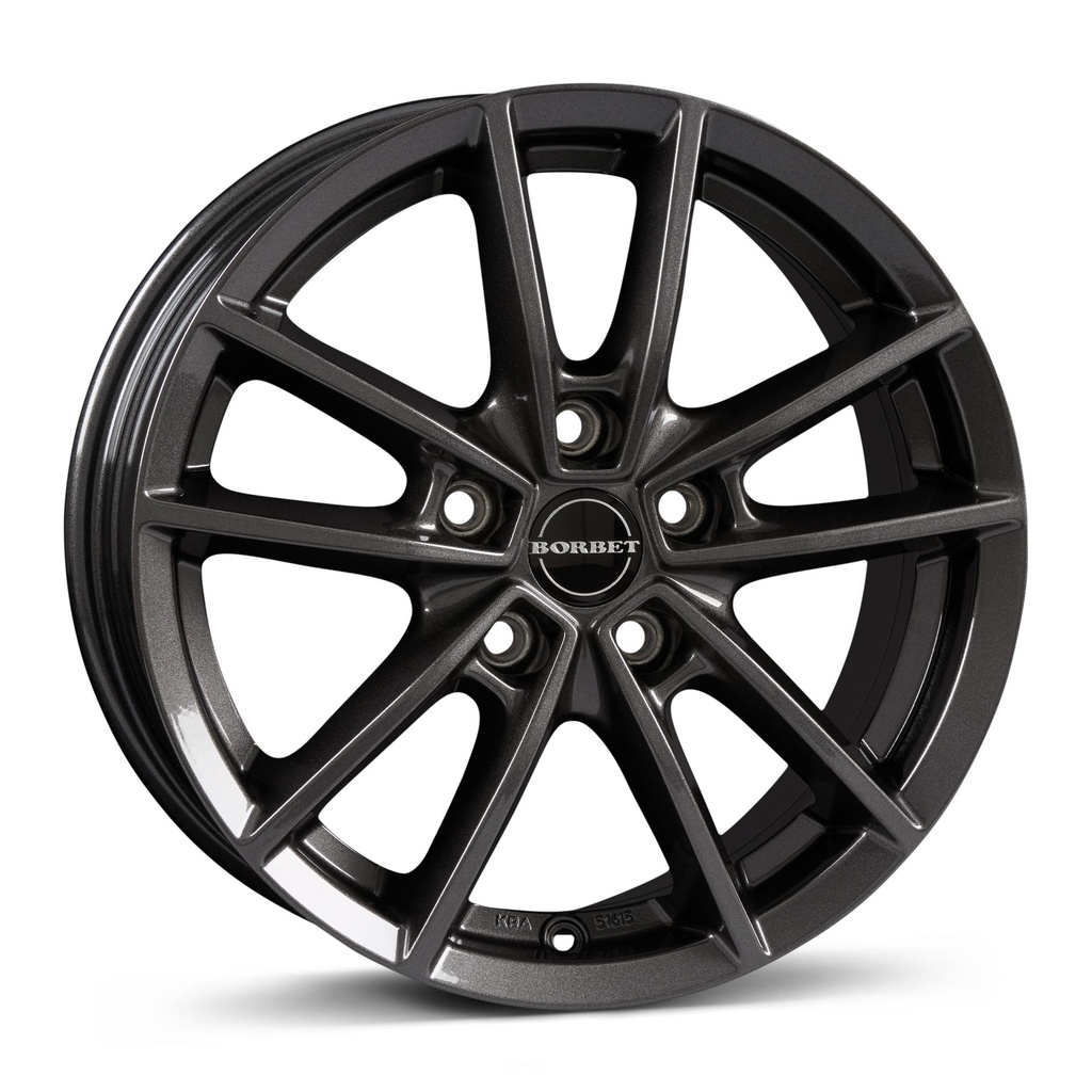 BORBET W MIST ANTRACITE GLOSS 8x18 5/108 ET50 CB72.5