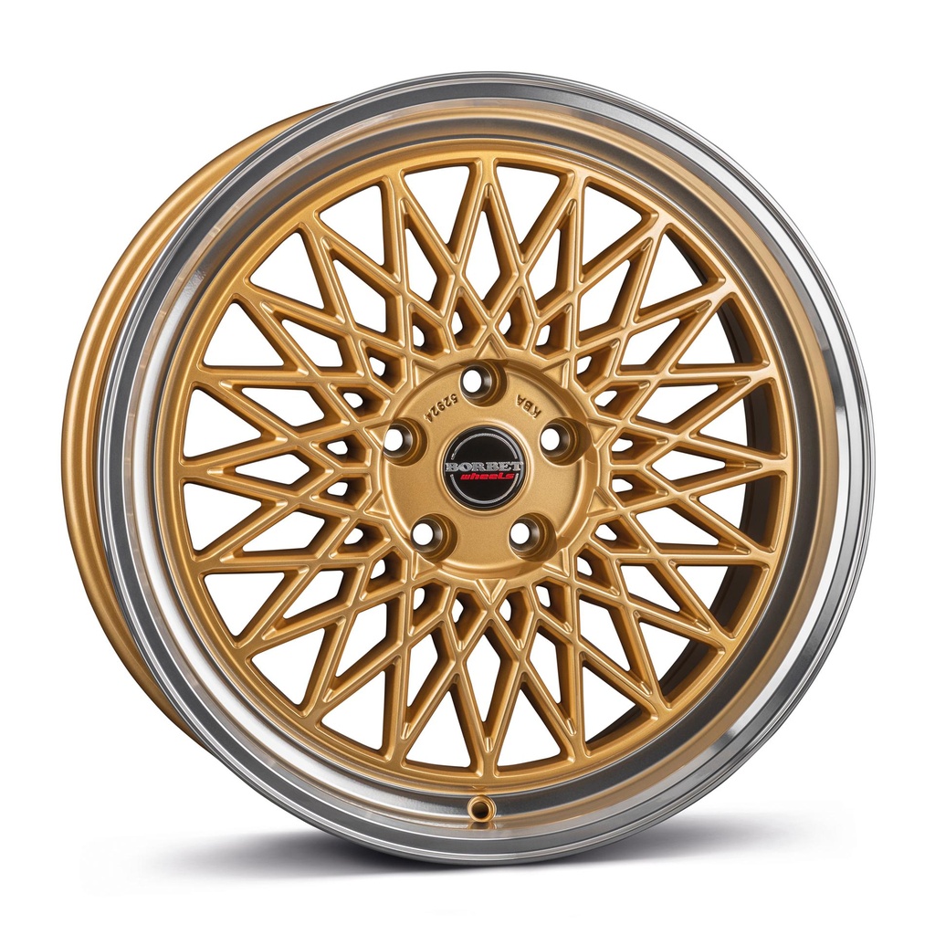 BORBET B GOLD RIM POL 7.5x16 4/100 ET30 CB64.1