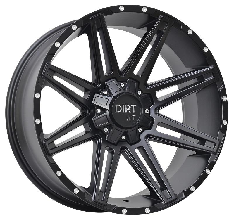 STATUSFÄLGAR D88 FLATBLACK MILLED RIVETS 8.5x20 6/135-139.7 ET40 CB106.1