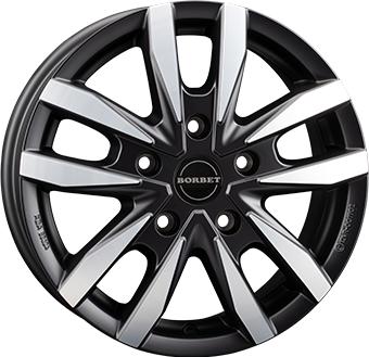 BORBET CW5 BLACK POL MATT 6x16 5/118 ET68 CB71.1