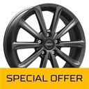 MEGA WHEELS VIRGO DARK MAT ANTHRACITE GREY 6x15 4/100 ET37 CB73.2