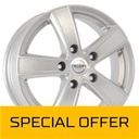 MEGA WHEELS HERCULES 5 SILVER 6.5x16 5/130 ET61 CB89.1