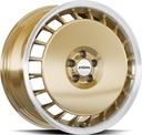 RONAL R50 AERO RACING GOLD RIM LIP CUT 8x18 5/100 ET35 CB68