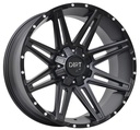 STATUSFÄLGAR D88 FLATBLACK MILLED RIVETS 8.5x20 5/110-120 ET35 CB74.1